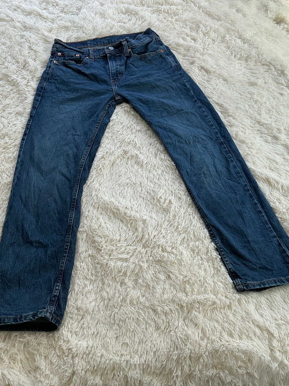 Levi's Women's Straight Leg Jeans in Dark Blue Denim size 30x30